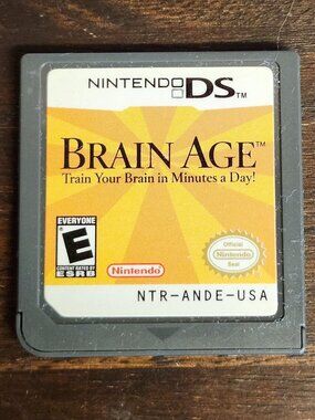 Brain Age Train Your Brain in Minutes a Day (Nintendo DS, 2006) GAME Only